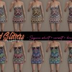 Island Glitters - sequin dresses (skirt + corset) for MP female 1.0.1