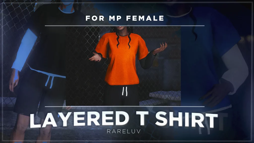 Layered T Shirt For MP Female 1.0 