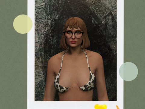 Lewd Cowprint Bra 1.0
