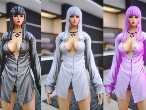 Long dress girl [Add-On Ped] 1.0