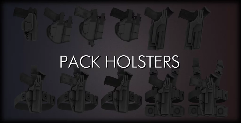 Pack Holsters [EUP][Not Game Ready] V 1.0