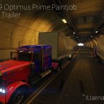 Peterbilt 389 Optimus Prime Paintjob with Trailer [4K] 1.1