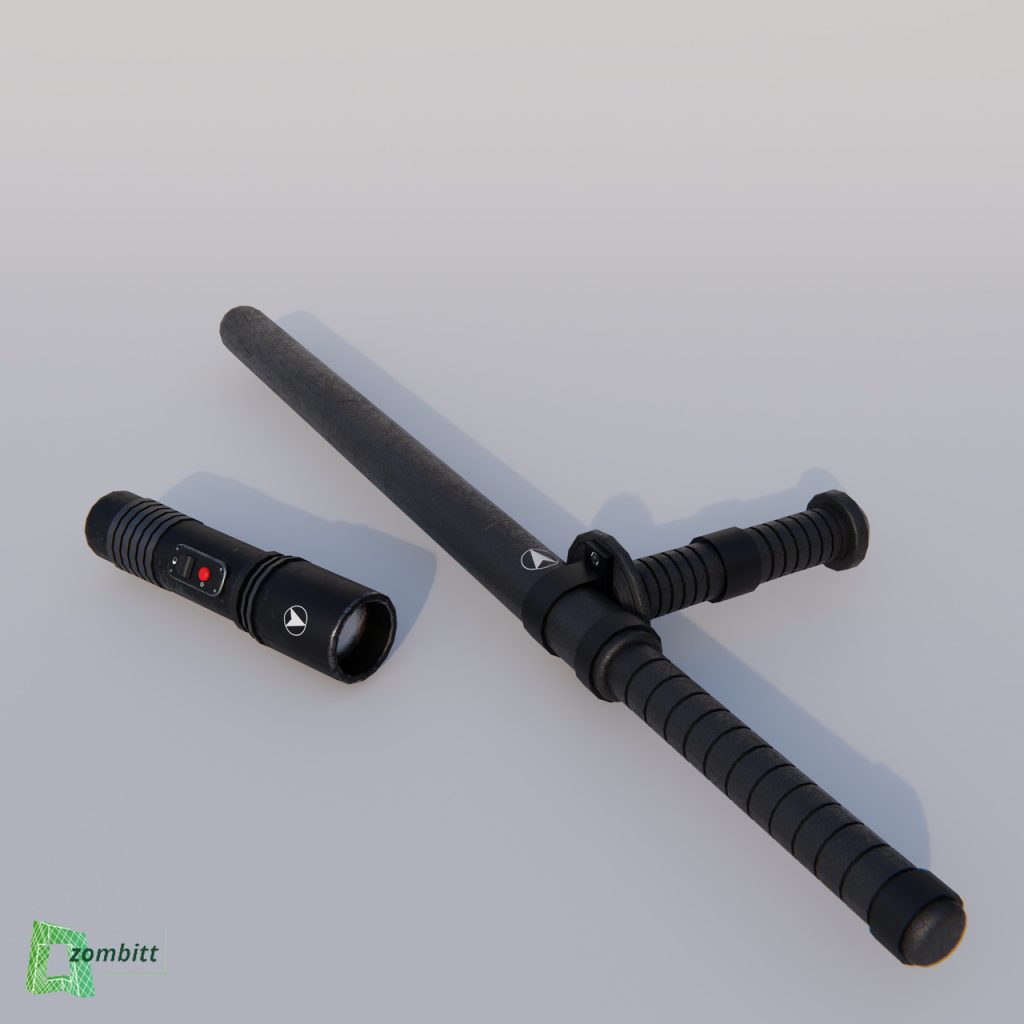 [DEV] Police baton and flashlight / .FBX 1.0