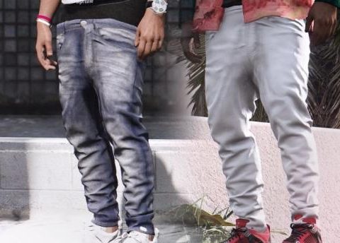 [HQ 2K] Sagged jeans for Franklin (Supreme, Gucci, CK) 1.0