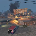 Sandy Shores Motel On Fire 1.0