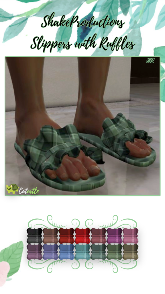 ShakeProductions Slippers with Ruffles 1.0