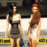 Sims 4 Custom Female Ped - Add-On Ped x31 1.0