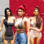 Sims 4 Custom Female x34 [Add-On Ped] 1.0