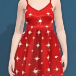 Starry Chiffon Dress