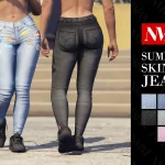 Summer Skinny Jeans for MP Female 1.0