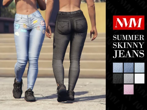 Summer Skinny Jeans for MP Female 1.0