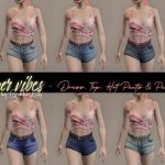 Summer Vibes - Dress, Top, Hot Pants & Necklace for MP female 1.0