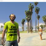 T-Shirt "I'm with stupid" for Trevor 1.0