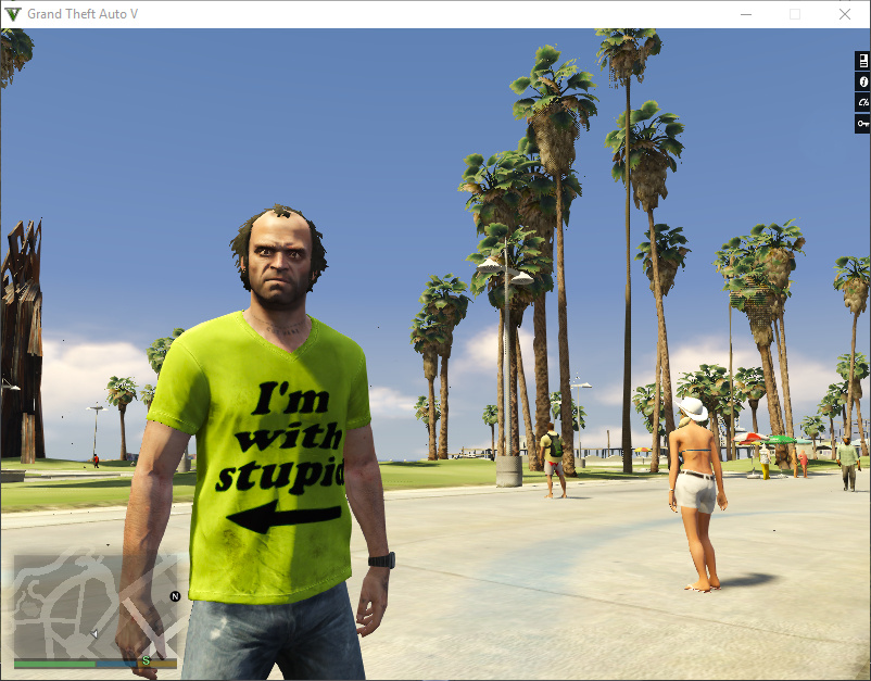 T-Shirt "I'm with stupid" for Trevor 1.0