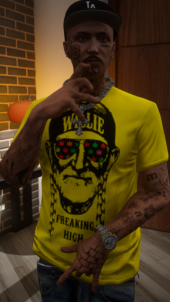 Willie Nelson T-shirt – Gta 5 Mod