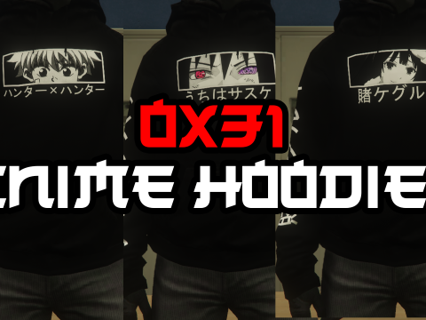 Anime Hoodies for MP Male | FIVEM READY 1.0