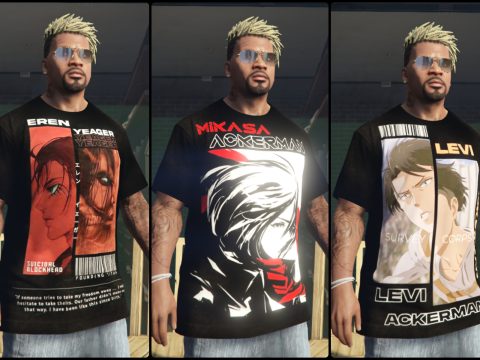 Attack on Titan T-shirt Pack for franklin 1.0