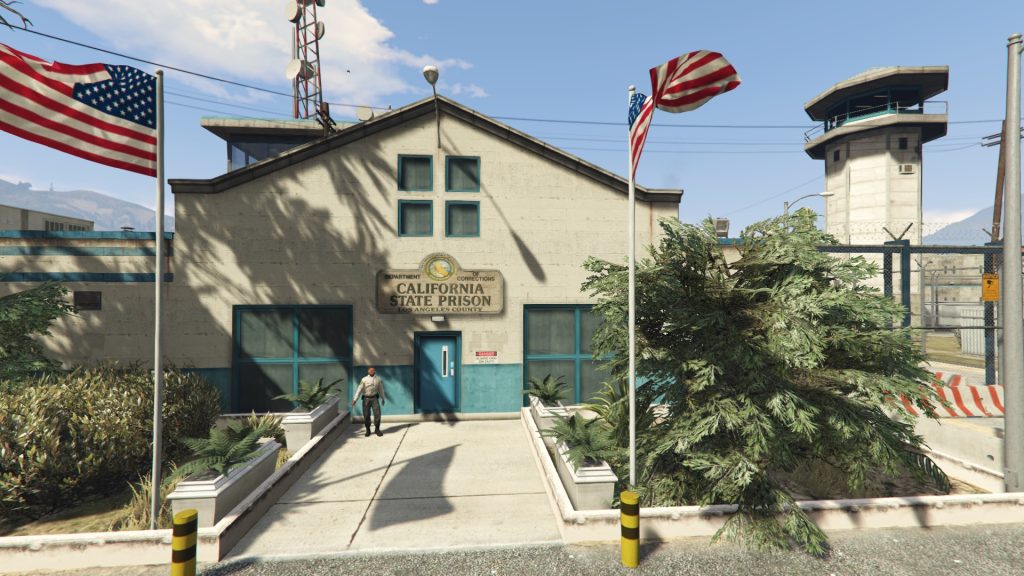 California State Prison entrance sign 1.0