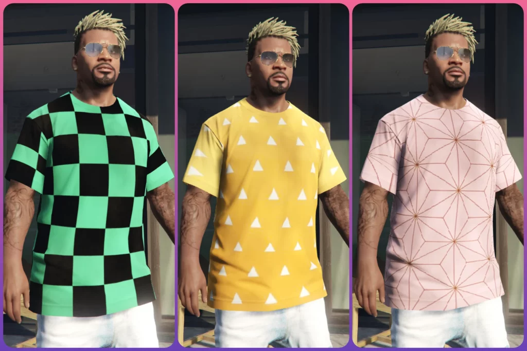 Demon Slayer T-shirt Pack for franklin [Kimetsu no Yaiba] 1.0
