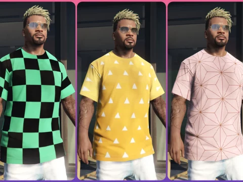 Demon Slayer T-shirt Pack for franklin [Kimetsu no Yaiba] 1.0