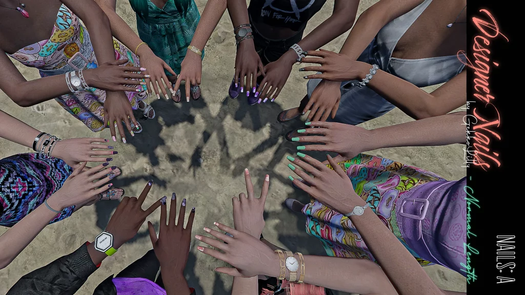 Designer Nails for MP Female