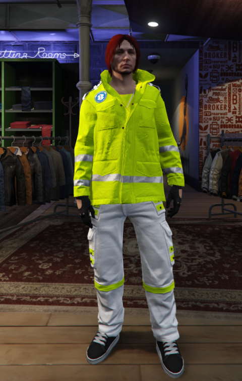 English High Vis EMS Uniform Pack 1.1 – GTA 5 mod