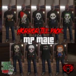 Horror T-shirt Pack for MP Male 1.0