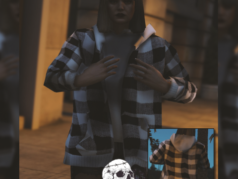 Plaid Hoodie Combo for MP Female