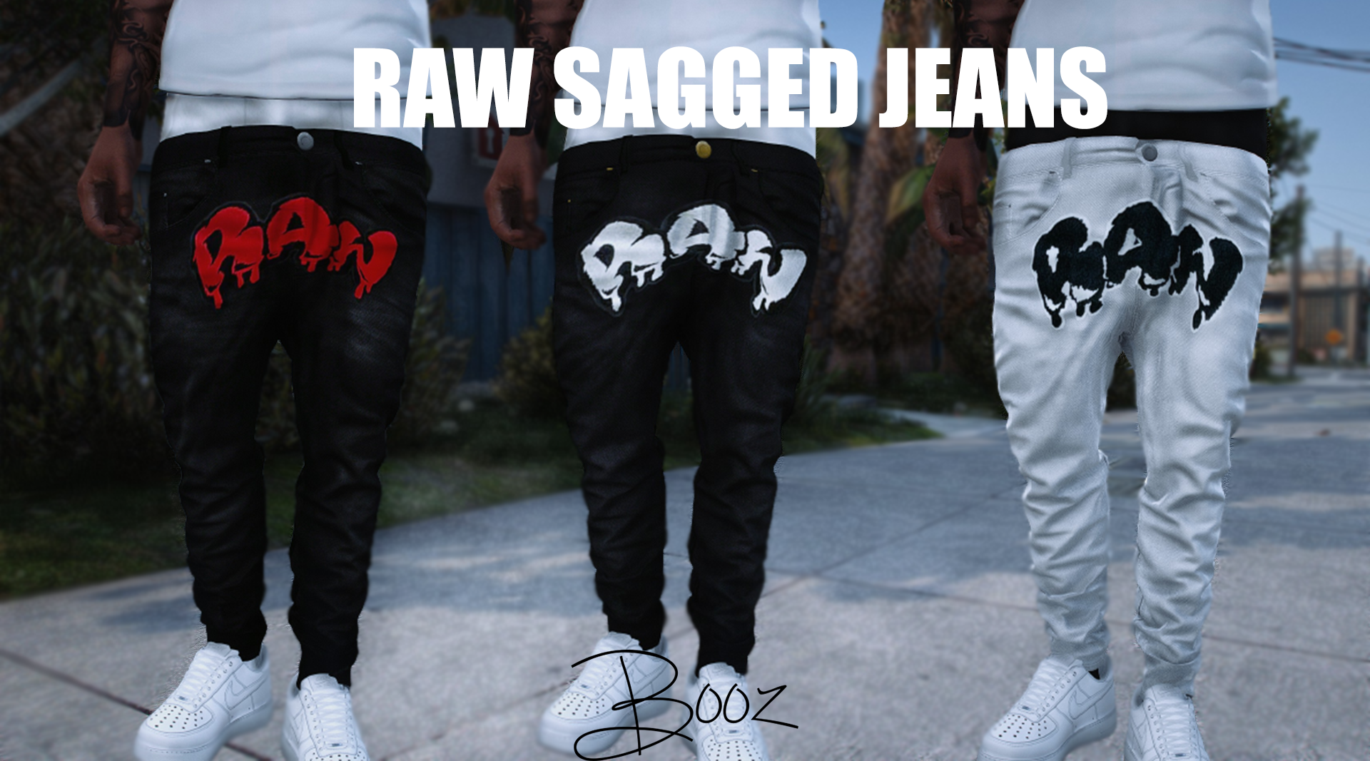 RAW Sagged Jeans for SP/MP 1.0 – GTA 5 mod