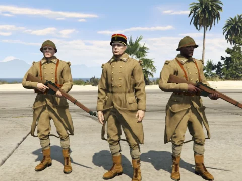 WW2 French uniforms for MP Male 1.0