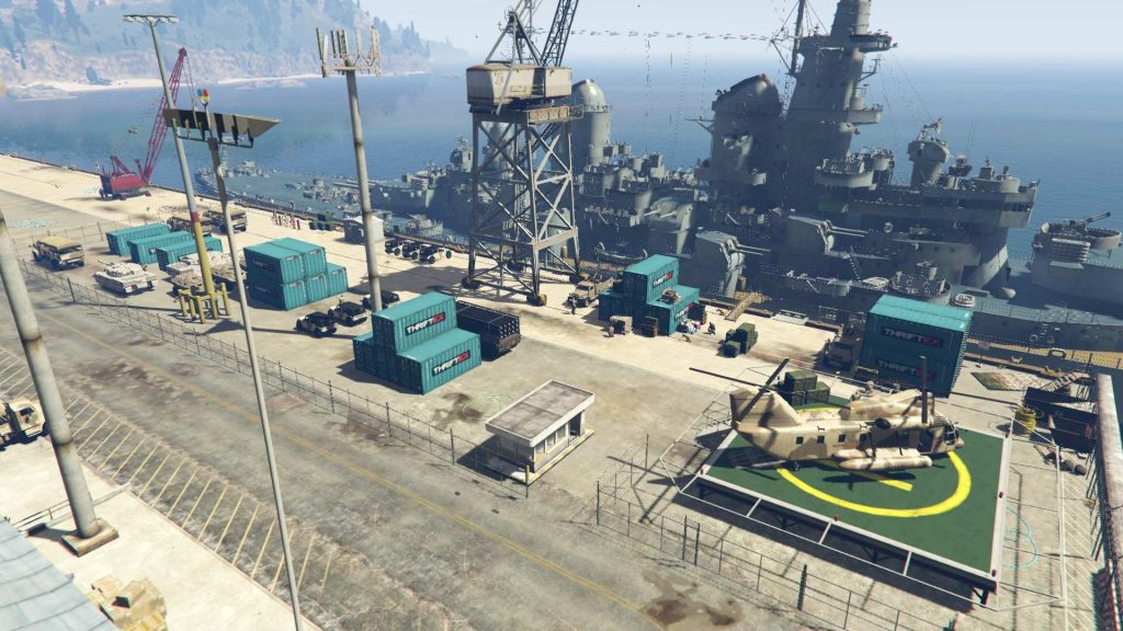 Army Base At Los Santos Docks [Menyoo] 1.0