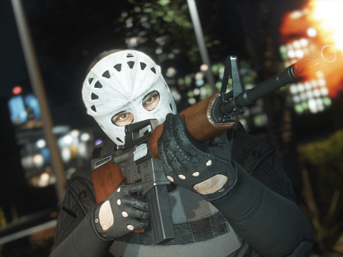Balaclava & Classic Hockey Mask Combo [MP Male] 1.0