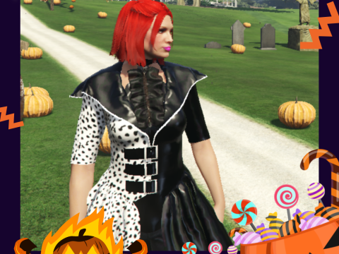 Cruela Devil Halloween Dress for MP Female 1.0