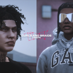 Curls And Braids Hair Pack For MP Male 1.0