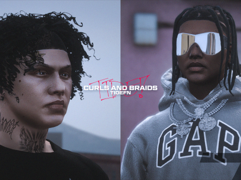 Curls And Braids Hair Pack For MP Male 1.0