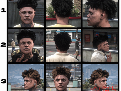 Curly Mohawk For MP Male 1.0