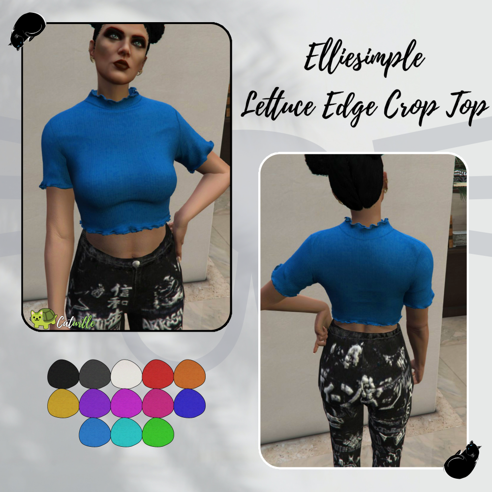 Elliesimple Lettuce Edge Crop Top for MP Female 1.0
