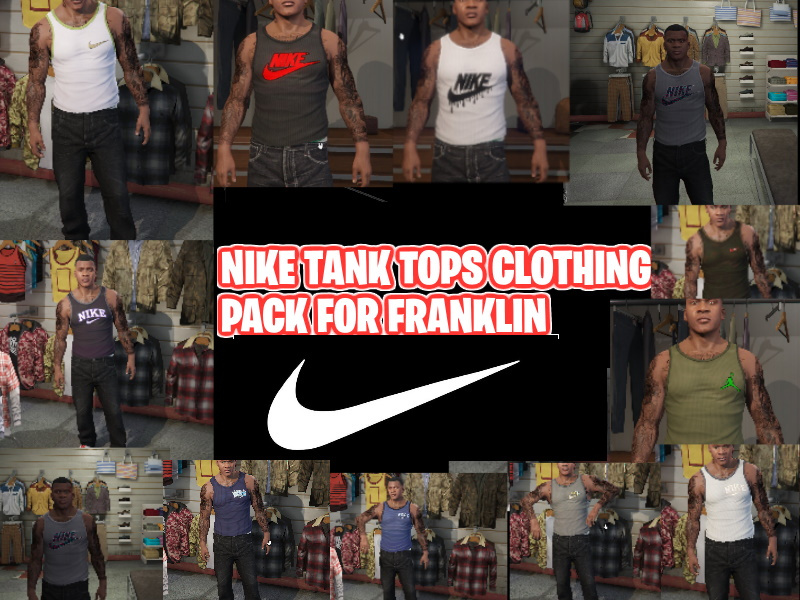Franklin Nike Tank Tops Clothing Pack v1.0