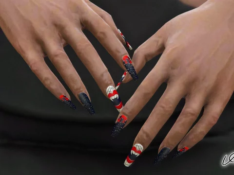 Halloween Nails for MP Female 1.0
