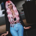 Long wavy hair for MP Female