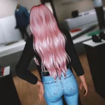 Long wavy hair for MP Female