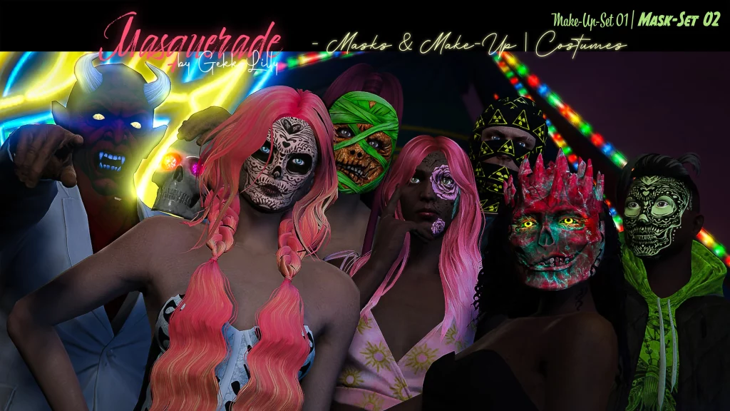 Masquerade - Halloween Masks & Make-Up for MP male + MP female 1.0