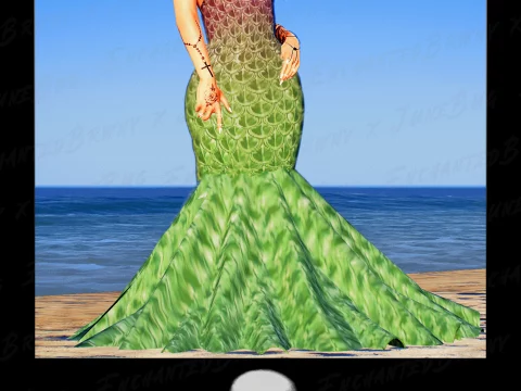 Mermaid Dress For MP Female