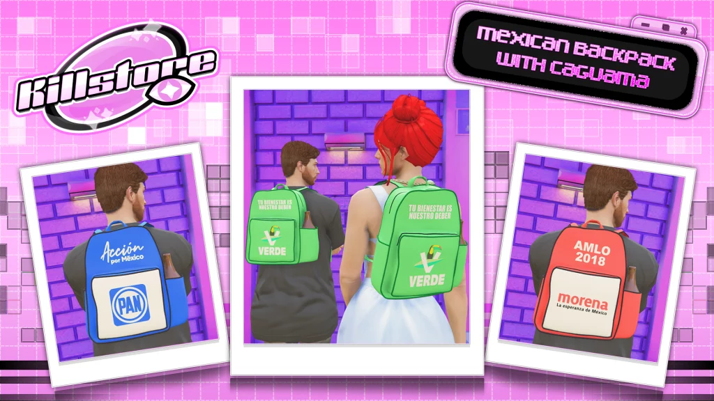 Mexican Backpack with Caguama for MP Male / Female 1.0