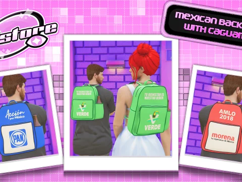 Mexican Backpack with Caguama for MP Male / Female 1.0