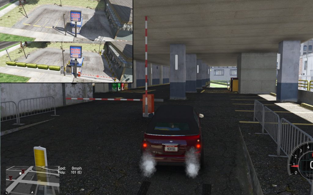 Open the parking barrier and Added parking barrier [YMAP] 2.0