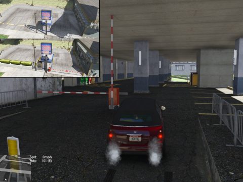Open the parking barrier and Added parking barrier [YMAP] 2.0