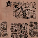 Patch Work Tattoo for MP Male 1.0