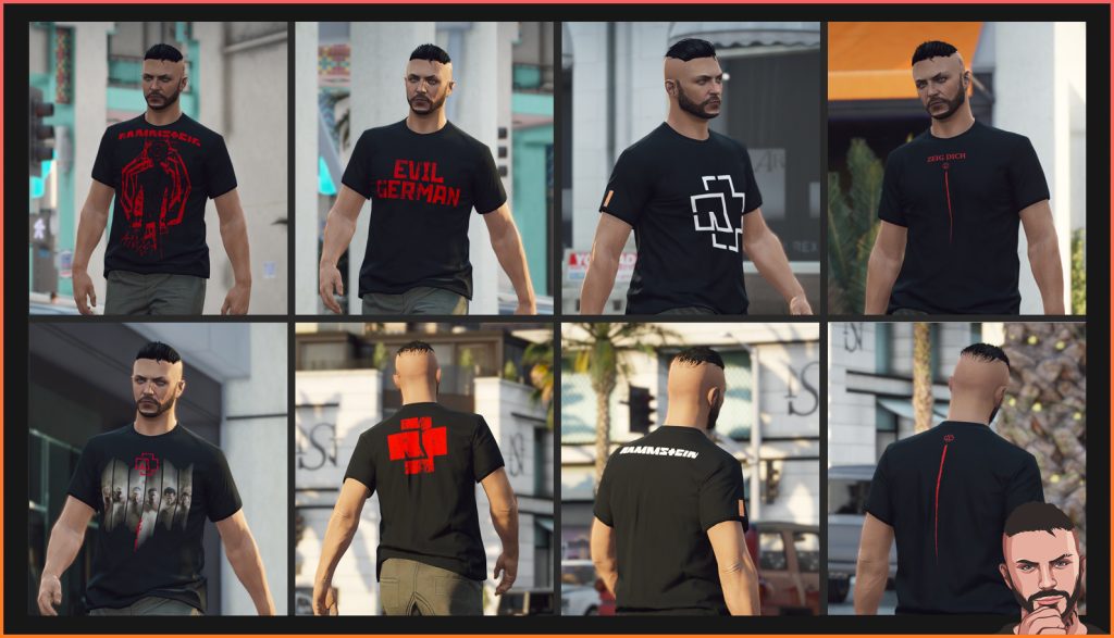 [SP/MP] Rammstein T-Shirt Pack - Male & Female 1.0