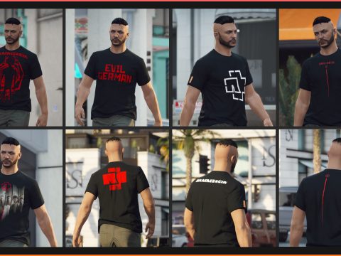 [SP/MP] Rammstein T-Shirt Pack - Male & Female 1.0